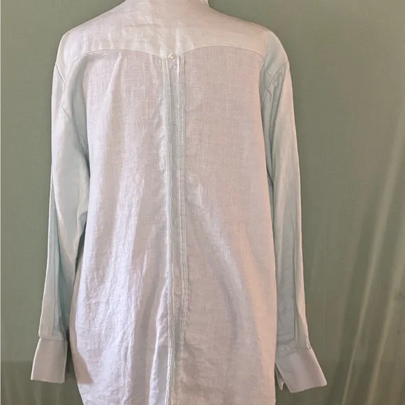 Fernando Pena Masters of Linen 100% Linen Men’s Casual Dress Shirt Sz L - Picture 5 of 8